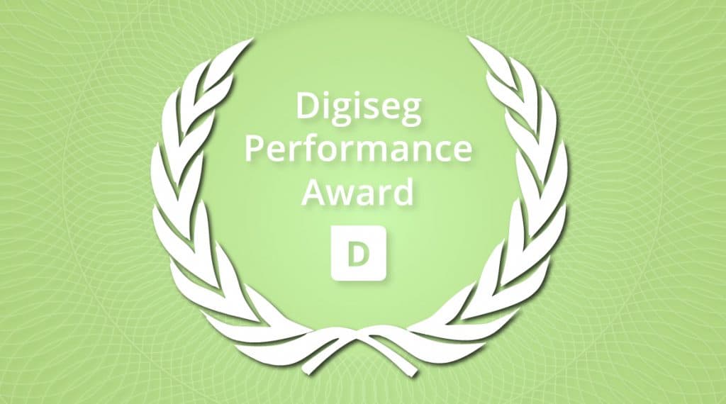 Digiseg performance award logo green