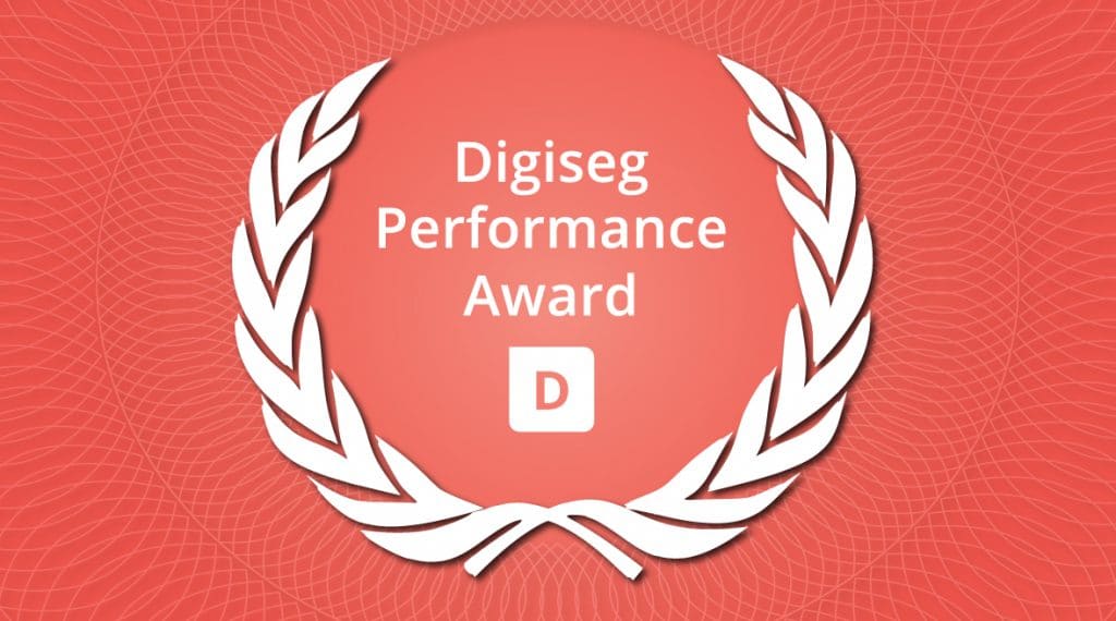 Digiseg performance award logo red