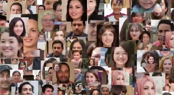 gif of pictures of different faces